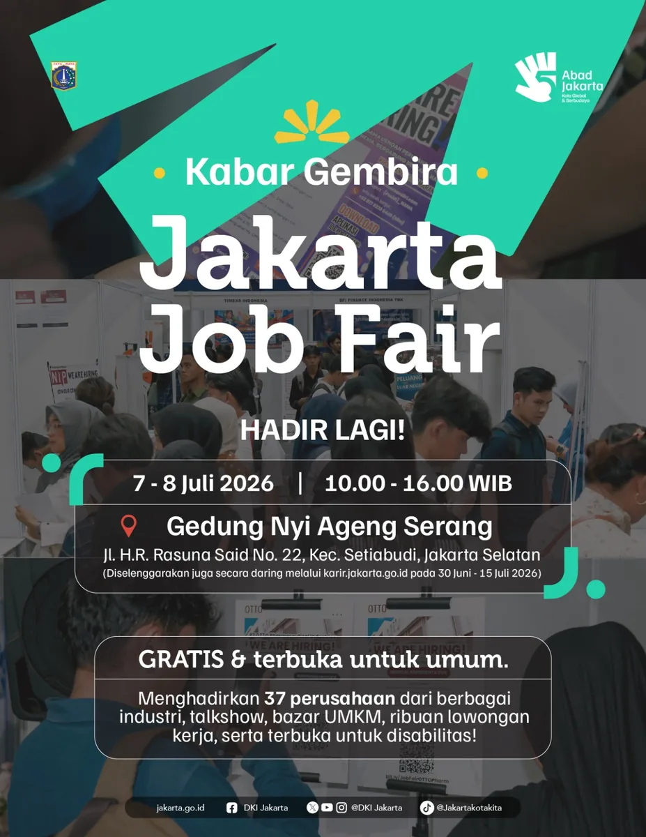 Job Fair Kabupaten Grobogan 2026 (Suku Dinas TKTE Wilayah Kabupaten Grobogan Barat) : 7-8 Juli 2026